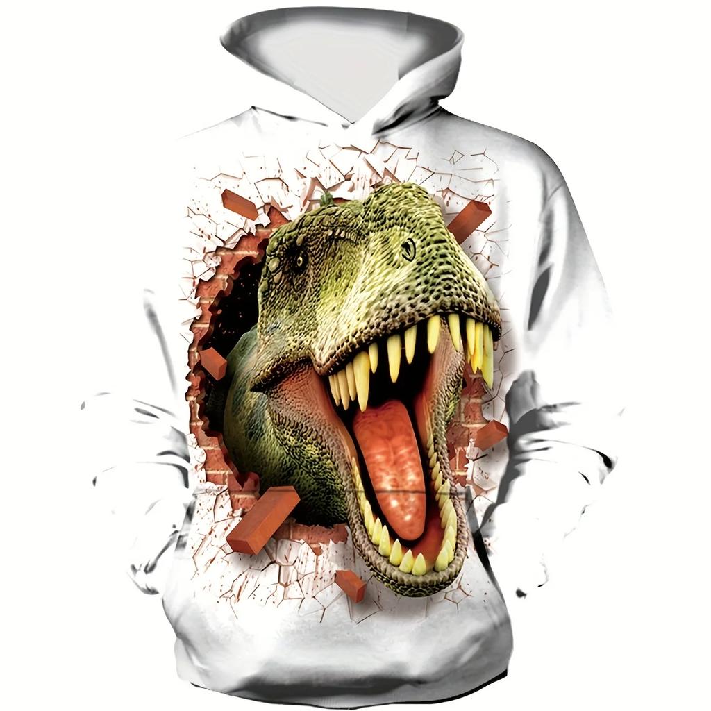 Dinosaur 3D Printed Hat For Men And Women Universal Hat Sportswear Fashionable Street Sportswear Casual Wear Autumn Tops