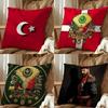 Ottoman flag Square Pillow Case Multi Sizes For Car Home Bedroom Decor Custom Valentine Gifts