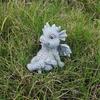 Charming Resin Dragon Ornament: Prone, Winged Dragon Decoration for Garden or Home