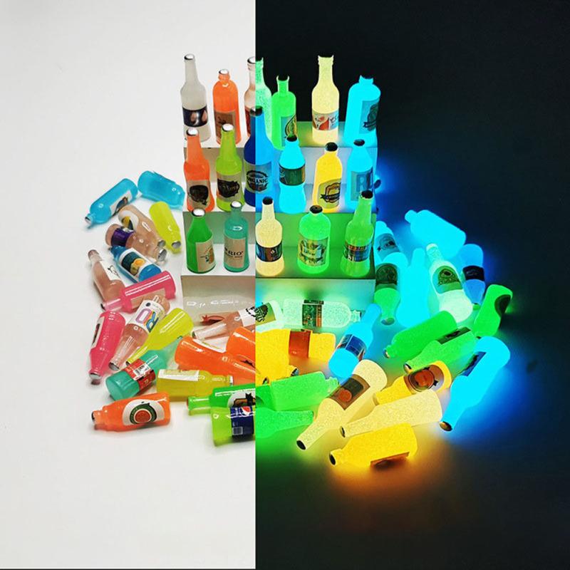 50pcs Simulation Beer Can Miniature Mini Fake Beer Bottles Photo Props For Fairy Garden Pub Bar