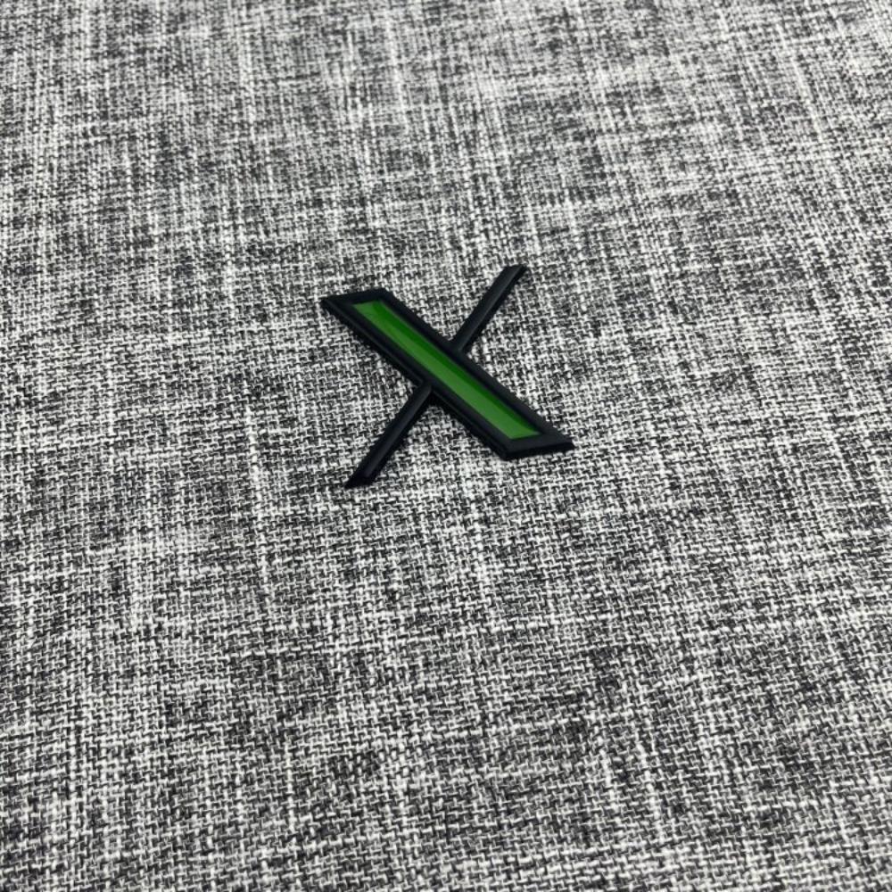 Car motorcycle electric car personalized DIY metal modification X letter labeling body side label tail label fuel tank cover labeling