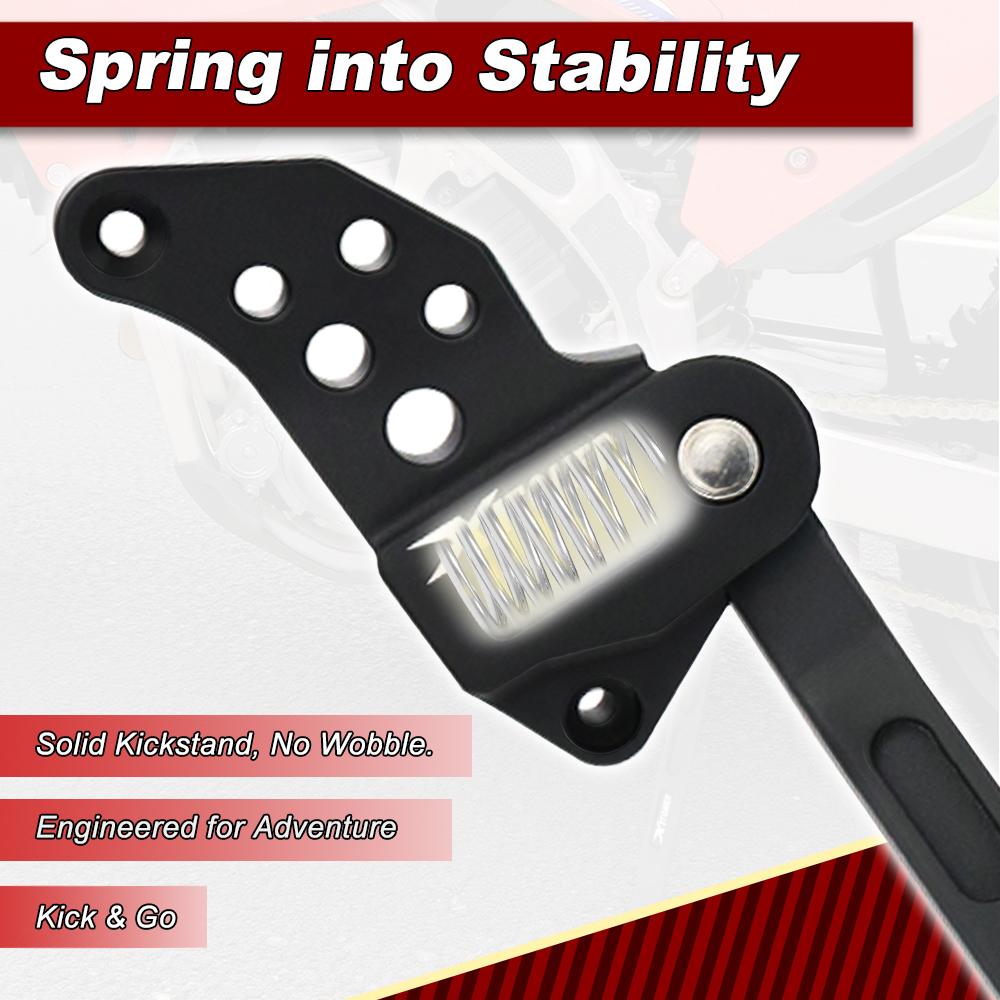 Motorcycle Kickstand Side Stand Kit Fit For Yamaha YZ250 2005-2026 YZ125 2005-2026 Parking Footrest Bracket Support Bracket