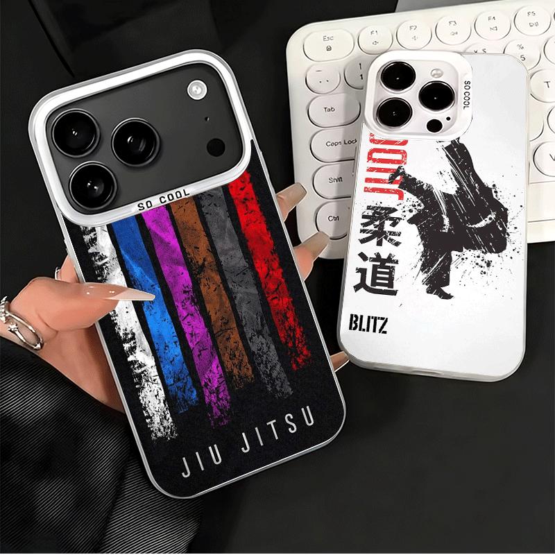Judo Jiu Jitsu BJJ Brazilian Soft Phone Case for iPhone 15 16 17 Pro Max 17Air 16E 14 Plus 13 12 Mini Shockproof Cover Back Shel