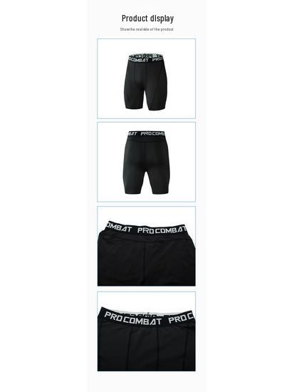 Pantaloni scurți sport elastici pentru bărbați cu uscare rapidă, peste genunchi, pentru baschet și fitness