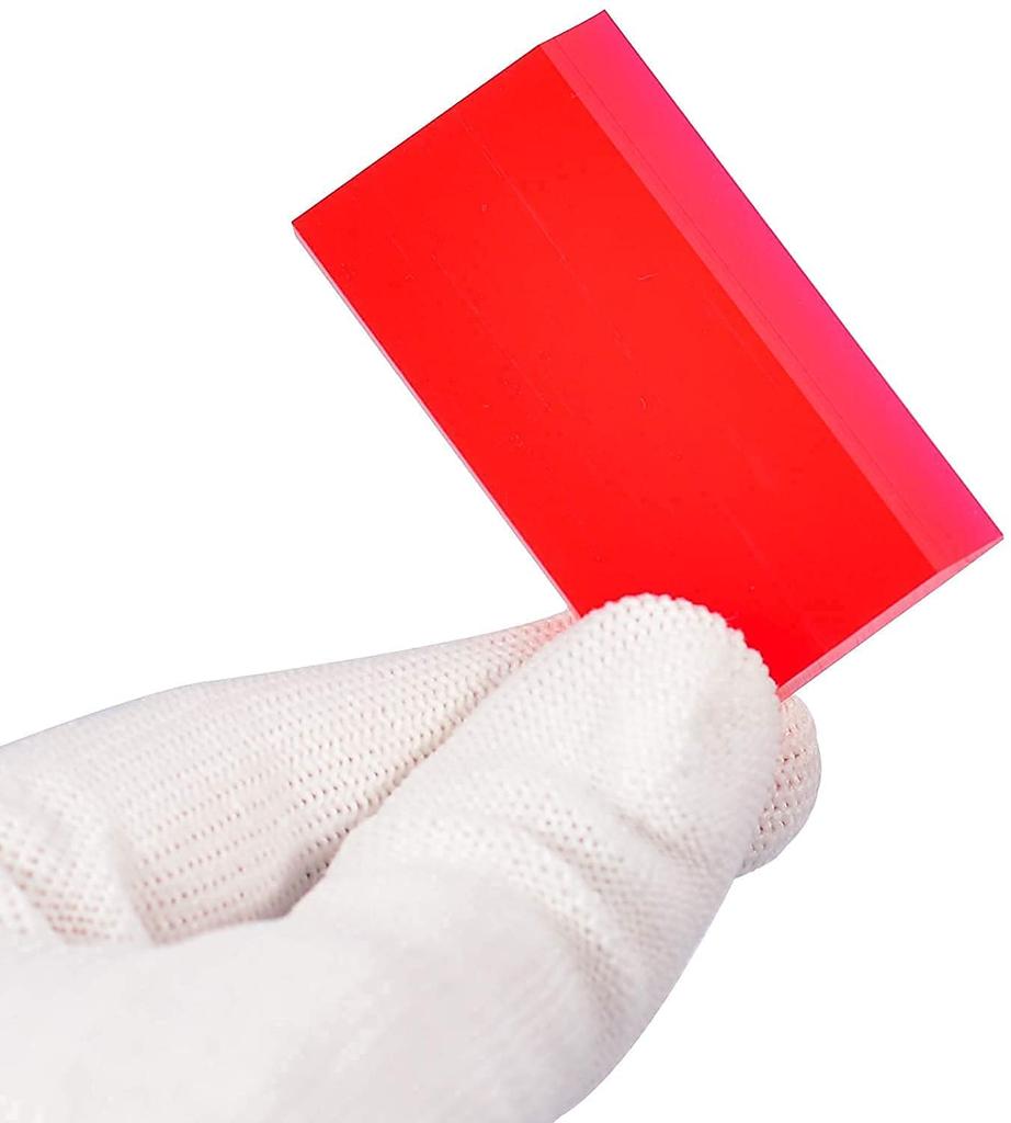 Vitzee® 4pcs Super Mini Rubber Squeegee Set Car Instrument Film Film Glue PPF Wrapping