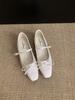 French Flat-bottomed Small Fragrant Mary Jane Single Shoes Women's Shoes 2025 New Spring and Autumn Korean Version Silver Evening Shoes