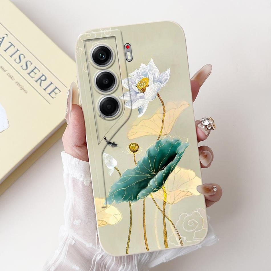 For Tecno Camon 40 Pro 4G Camon40 CM5 CM6 Elegant Butterfly Floral Phone Case For Camon 40 40Pro 4G Soft Silicone Cases Bumpers