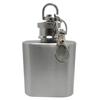 1 Oz Whiskey Wine Bottle Mini Pocket Key Chain Stainless Steel Liquor Hip Flask Screw Cap Flagon