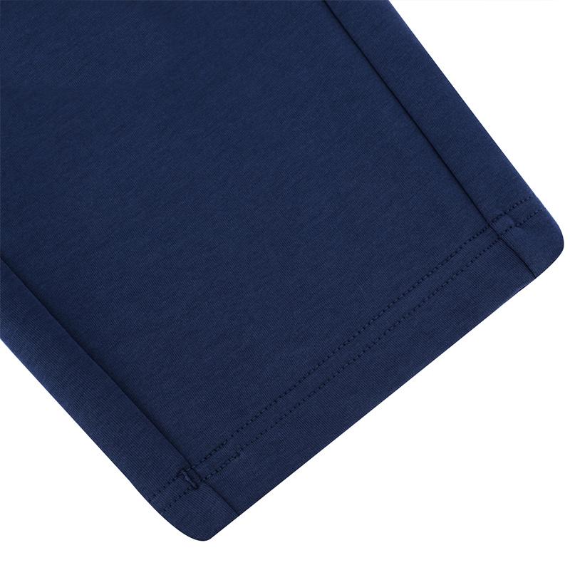 Li-Ning Solid Color Mid Waist Loose Straight Leg Casual Pants Women Bottoms Blue AKLTE56-4