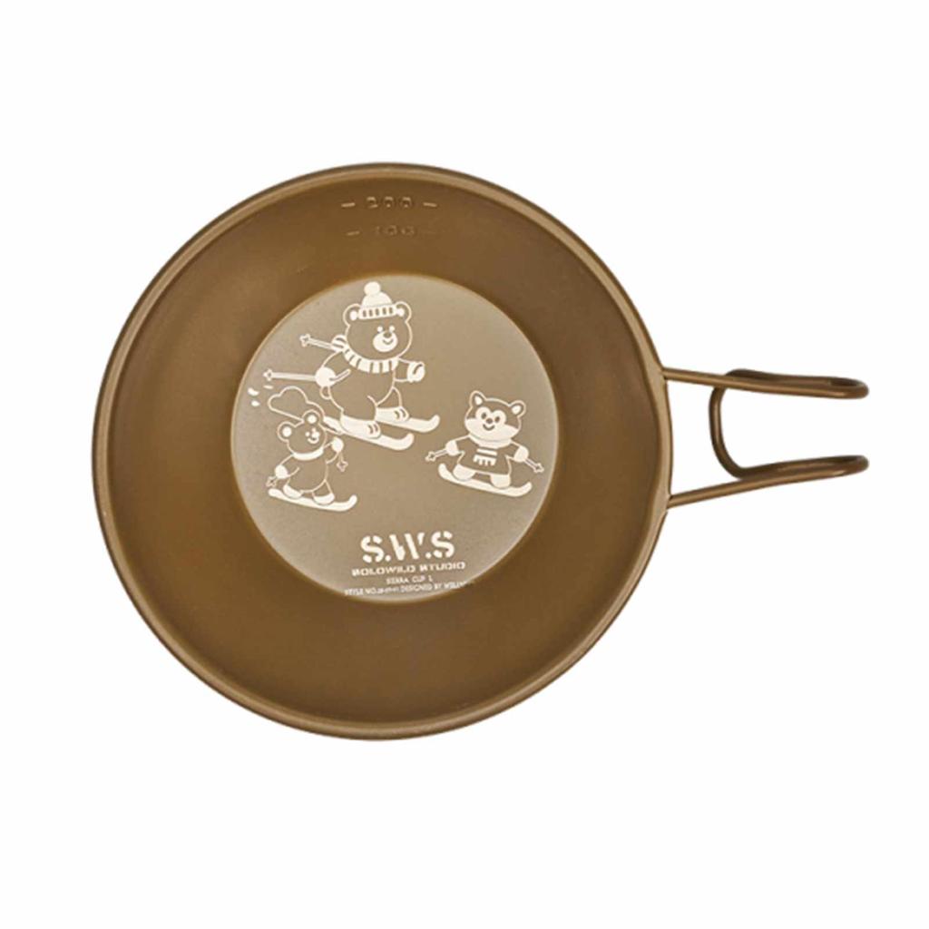 Foldable Handle Camping Sierra Cup with Handles Nesting Stainless Steel Soup Bowls 230ml for Hiking Backpacking Picnic Supplies