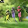 1PCS Garden Prop DIY Decoration Swallow Tail Bird Clip Handmade Simulation Bird Creative Feather Lawn Branch Figurine Ornament