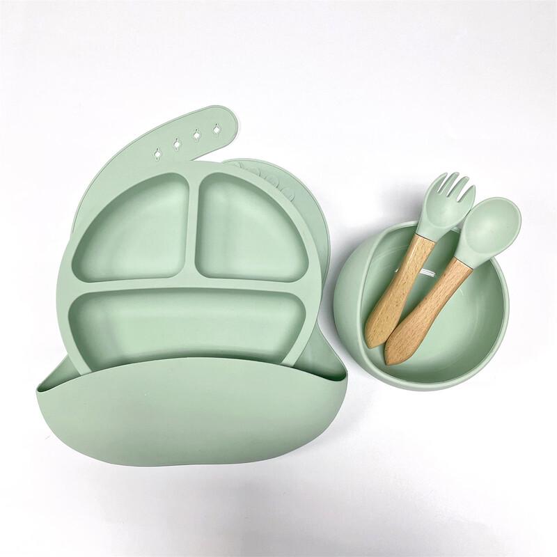 ZISIZ Baby Silicone Feeding Set