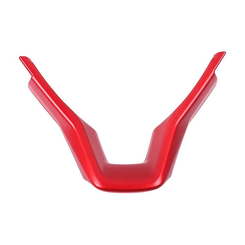 Honda Accord 18th Gen Red Interior Trim Kit: Gear Shift Frame, Armrest, Air Vent, Gear Knob, Steering Wheel.