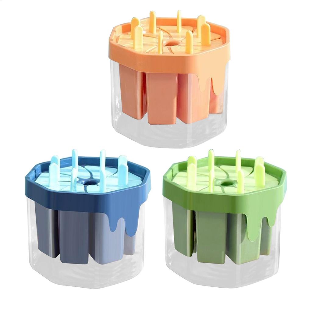 Popsicles Molds Silicone 8 Cavity Popsicles Trays Freezer,Homemade Ice Cream Molds Large Ice Pop Maker Reusable Ice Lolly Mould
