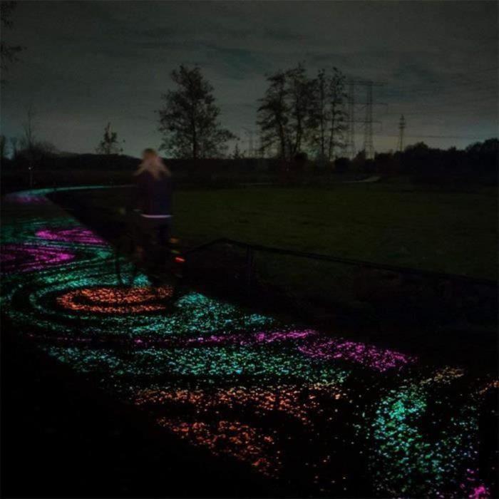 KL04626-Leuchtstein Außenbereich, 100 Stück Künstliche Leuchtende Kieselsteine Dekoration für Garten Weg Schwimmbad Beleuchtung von