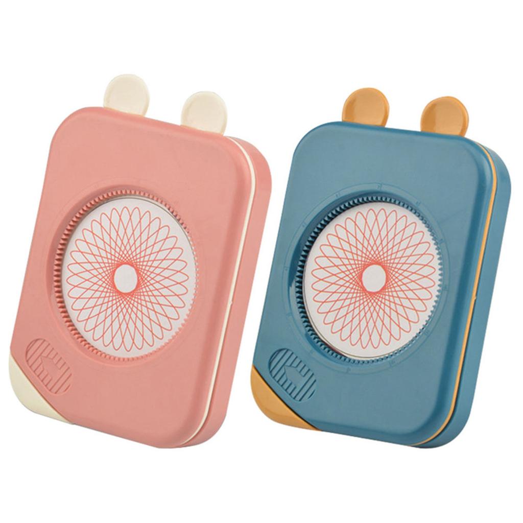 Set Jucării de Desen 27 Bucăți Roți Dințate cu Pixuri Designuri Spirale Accesorii de Pictură Riglă Geometrică Jucărie 1ml