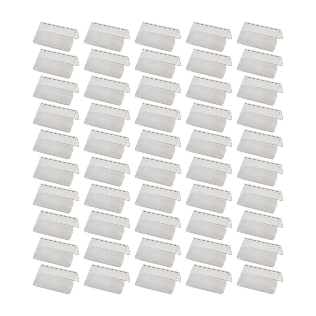 40pcs 2x4cm Acrylic Sign Display Stand Price Of Business Card Label Label Stand Display Easels Acrylic Display Stand