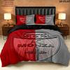 Ac Monza Pattern Bedding uilt Set uilt Cover Pillowcase Home Decoration Birthday Gift (1 * duvet cover + 2 * pillowcase without core)
