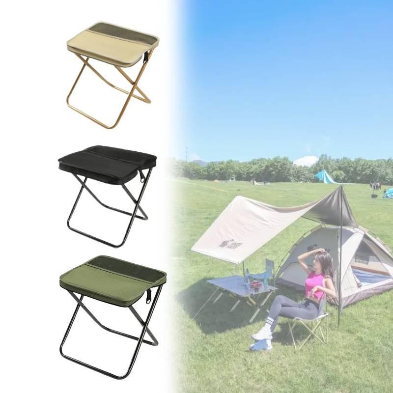 Travel Friendly Folding Stool Oxford Fabric Lightweight Build Outdoors Picnics