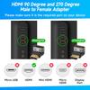 HDMI female 90 degree 270 degree signal converter high definition 8K adapter 2pcs
