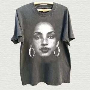 

Vintage 90s Sade Adult Tshirt Sade Rap Hip Hop 90 Unisex Tshirt S3XL Graphic Short Sleeve Tshirt Unisex Women Summer Print Top M