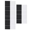 100Pcs White Cap Sweat Pad Cloth Hat Sweat Absorber Practical Hat Sweat Liner Outdoor Activities
