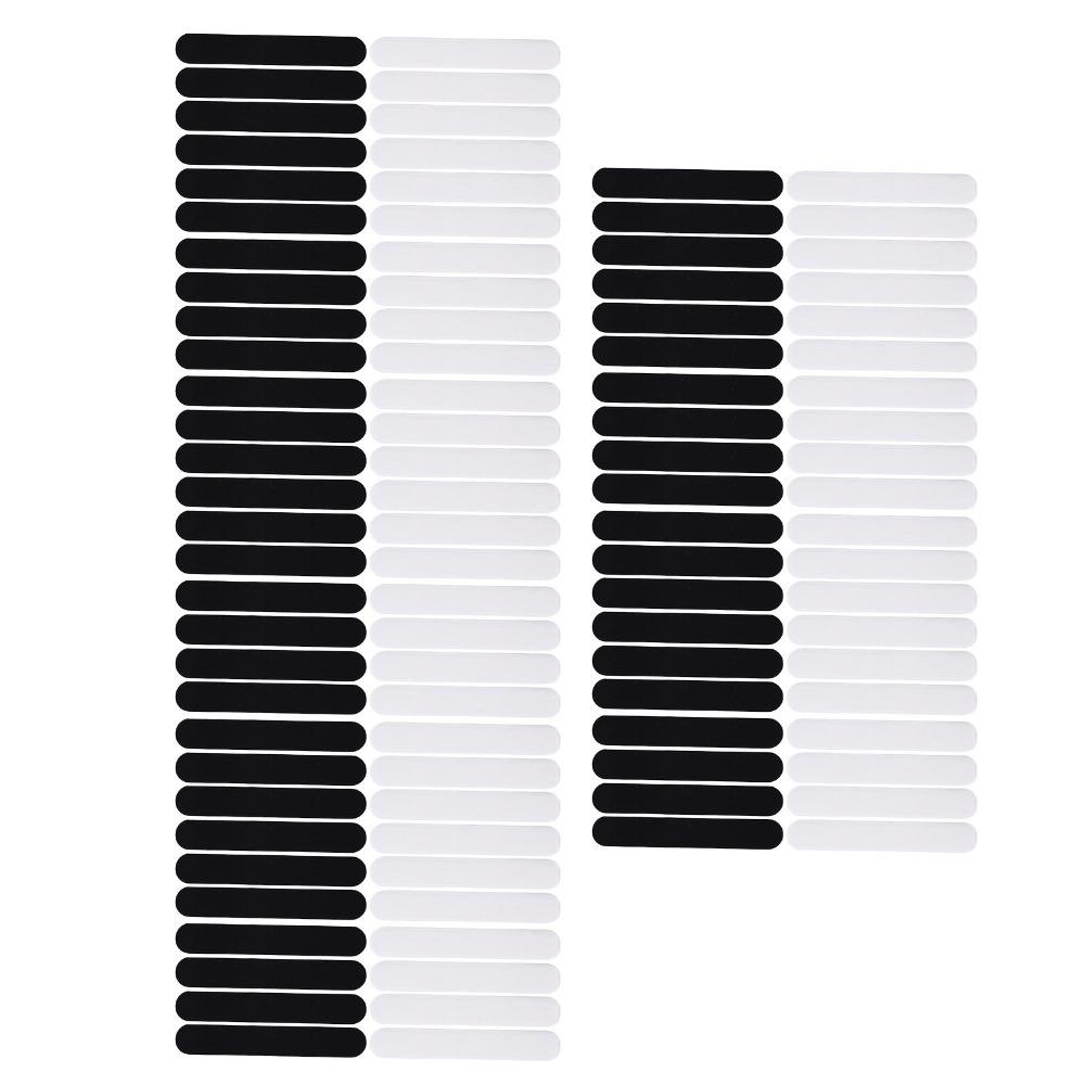 100Pcs White Hat Sweat Liner Cloth Hat Sweat Absorber Practical Adhesive Hat Liner Baseball Cap Use