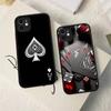Poker Pattern Game Phone Case For IPhone 13 12 X XS MAX Pro Max 16 15 11 14 Pro Max Shockproof Matte Cover