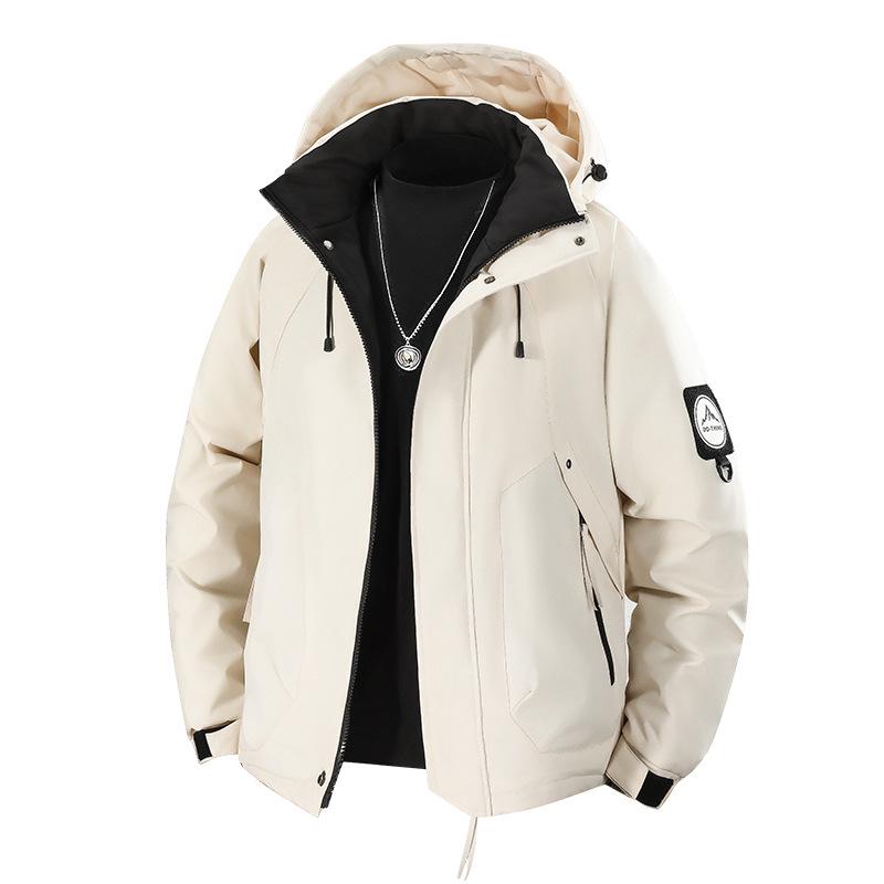 Men's Trendy Thickened Windproof Puffer Jacket – Warm Graphene Cotton Winter Coat