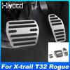 Hivotd Foot Pedal Cover Interior Aluminum Alloy Anti Wear Decoration Auto Accessories For Nissan X-trail T32 Rogue 2014-