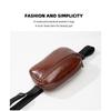 New Adjustable Belt Chest Bag - Glossy Leather Square Waist Pack Retro Phone Pouch for Hands-Free Stylish Carry