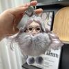 Cute Pompom Keychain Real Fox Plush Ball Keyring Plush Eyeglass Doll Pendant  Key Holder Chain