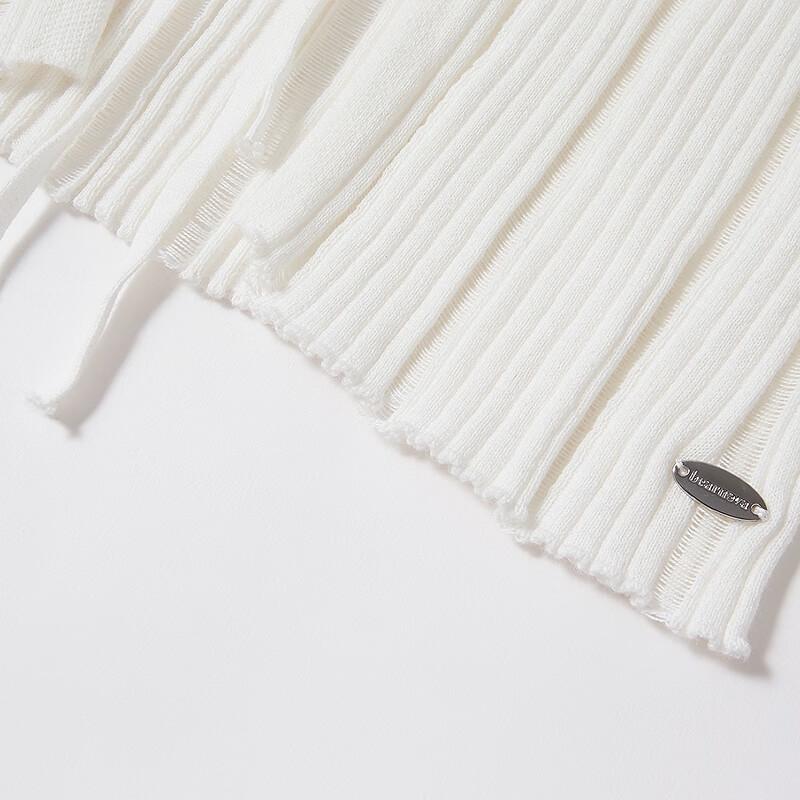 Teenie Weenie Women's Asymmetric V-Neck Knit Cardigan