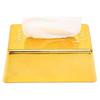Golden Brick Tissue Dispenser For Kitchen Bathroom Office Convenient Paper Storage Container Living Room Accent