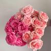 Silk Artificial Rose Flowers Flower Arrangement Rose Flower Bouquet 9-heads Rose Flowers  Wedding