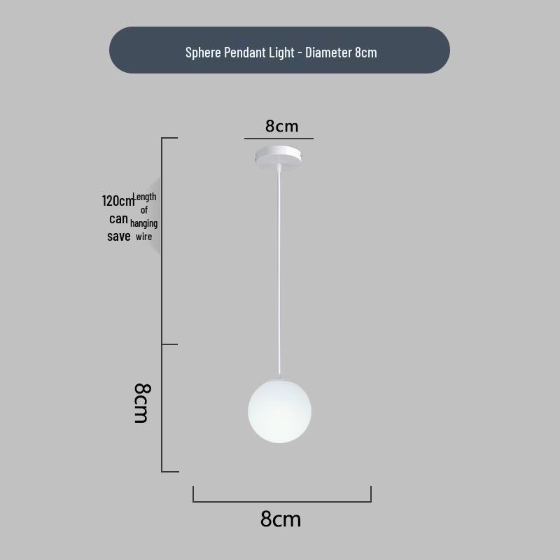 Современный сферический подвесной светильник-пузырь для гостиных и ресторанов