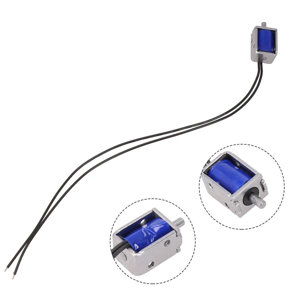 DC 5V 12V Trekktype Mini DC Elektromagnet Ramme Fjær Solenoidmagnet