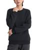 TACVASEN Warm and Perfect for Fall and and Loose Size L Women's Fleece-Lined Sweatshirt, Fluffy, Winter, Running, Sports, Loungewear, Fit, Black,