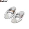 For Ford Focus 3 2012 2013 2014 2015 ABS Chrome Front Fog Light Lamp Cover Trim Head Foglight Molding Trims Car Styling 2pcs