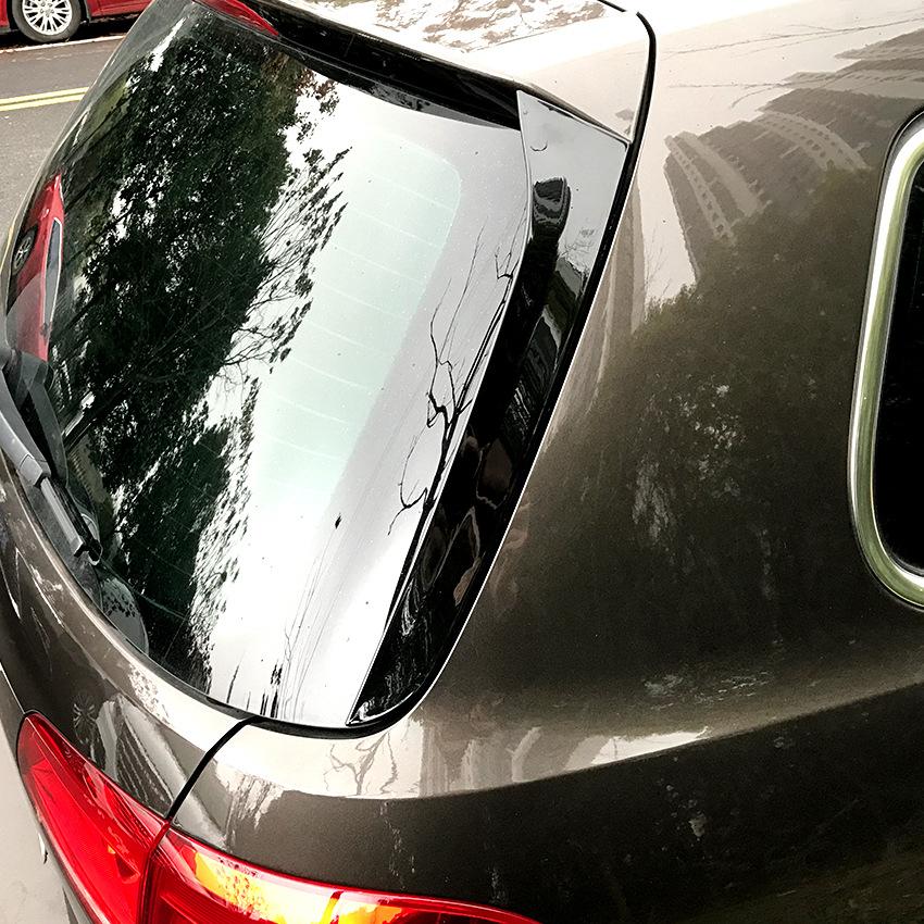 Für VW Passat B7 Variant Kombi Alltrack 2011-2015 1 Paar Heckscheiben-Spoiler Seitenflügel-Abdeckung Glänzend Schwarz Auto-Dekoration