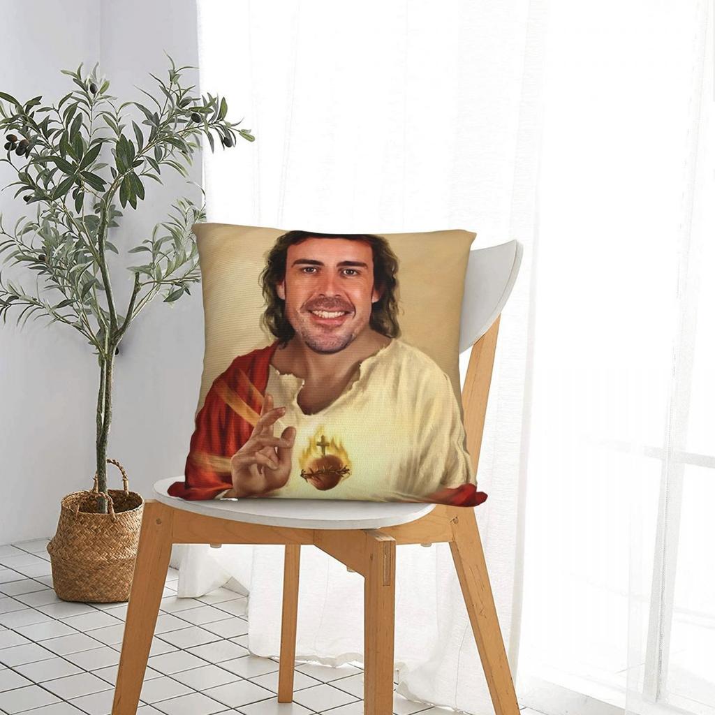 Alonsos Jesucristo Square Pillow Case Cushion Cover Custom Zippered Decor Pillowcover For Bed 18"