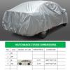 Full Cover Car Covers All Weather Sunscreen,Dust-proof,Windproof and Snow Proof Universal Car Cover Outdoor Indoor Fit for Sedan