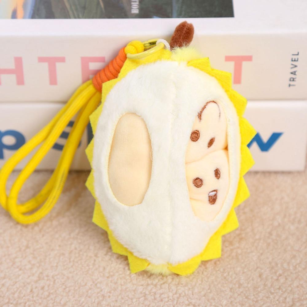 PP Cotton Fruit Durian Pendant Detachable Fruit Durian Plush Keyring  Boys and Girls