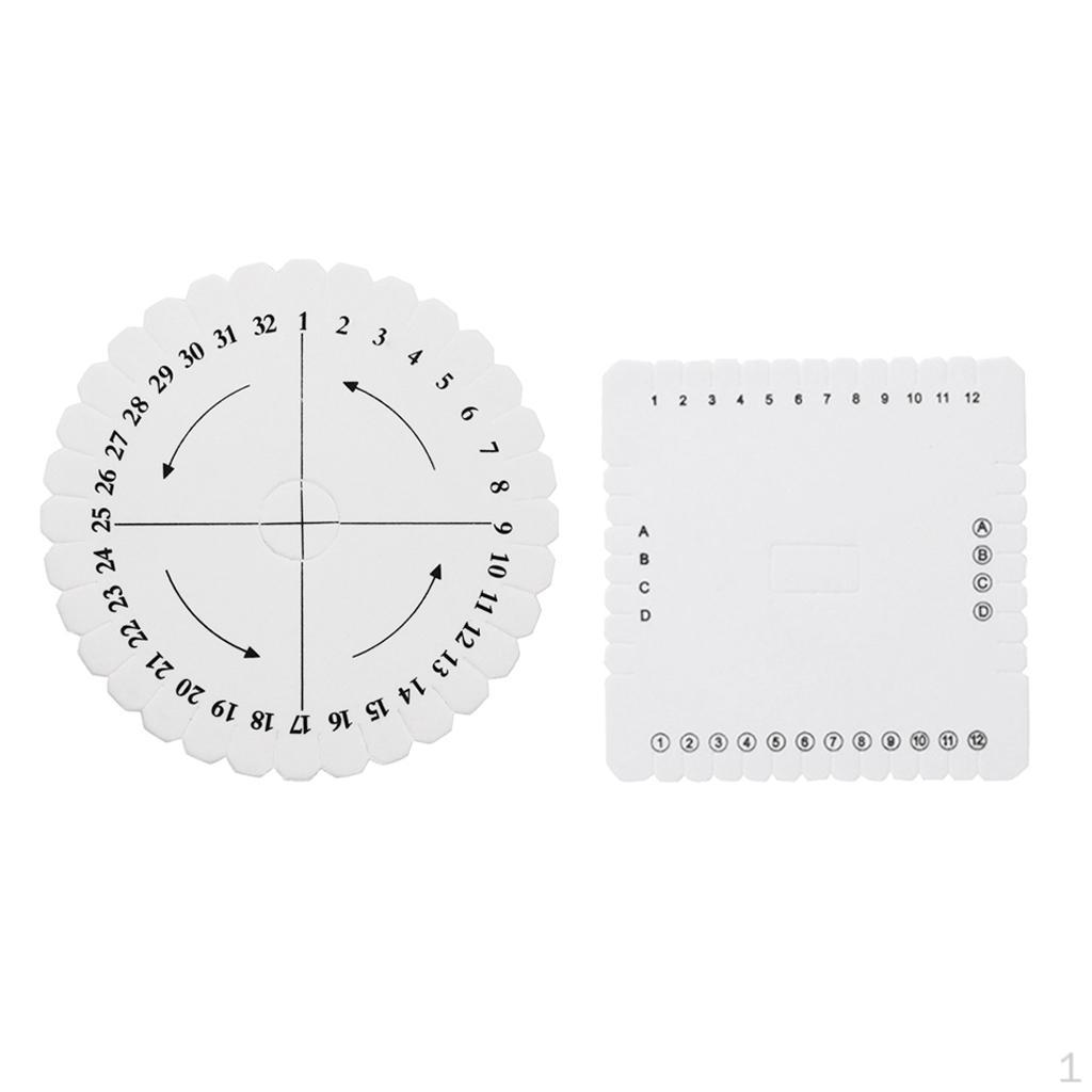 

2 штуки круглые и квадратные диски тарелки ручной работы пенопластовая ткацкая доска