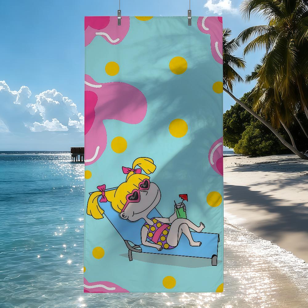Cartoon R-Rugrats Towel Quick Drying Beach Towels Are Suitable For Swimming Pools Camping Yoga And The Gym