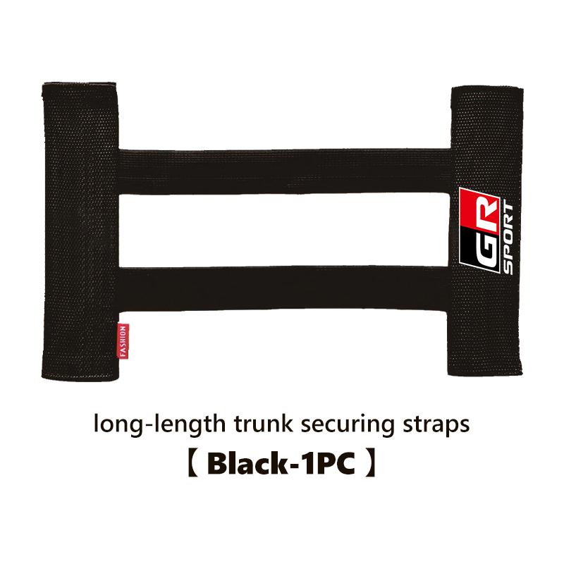 Car Interior Organizer Back Rear Trunk Storage Mesh Fixed Straps For Toyota GRsport Hilux Aygo Yaris Corolla Rav4 CHR Auris