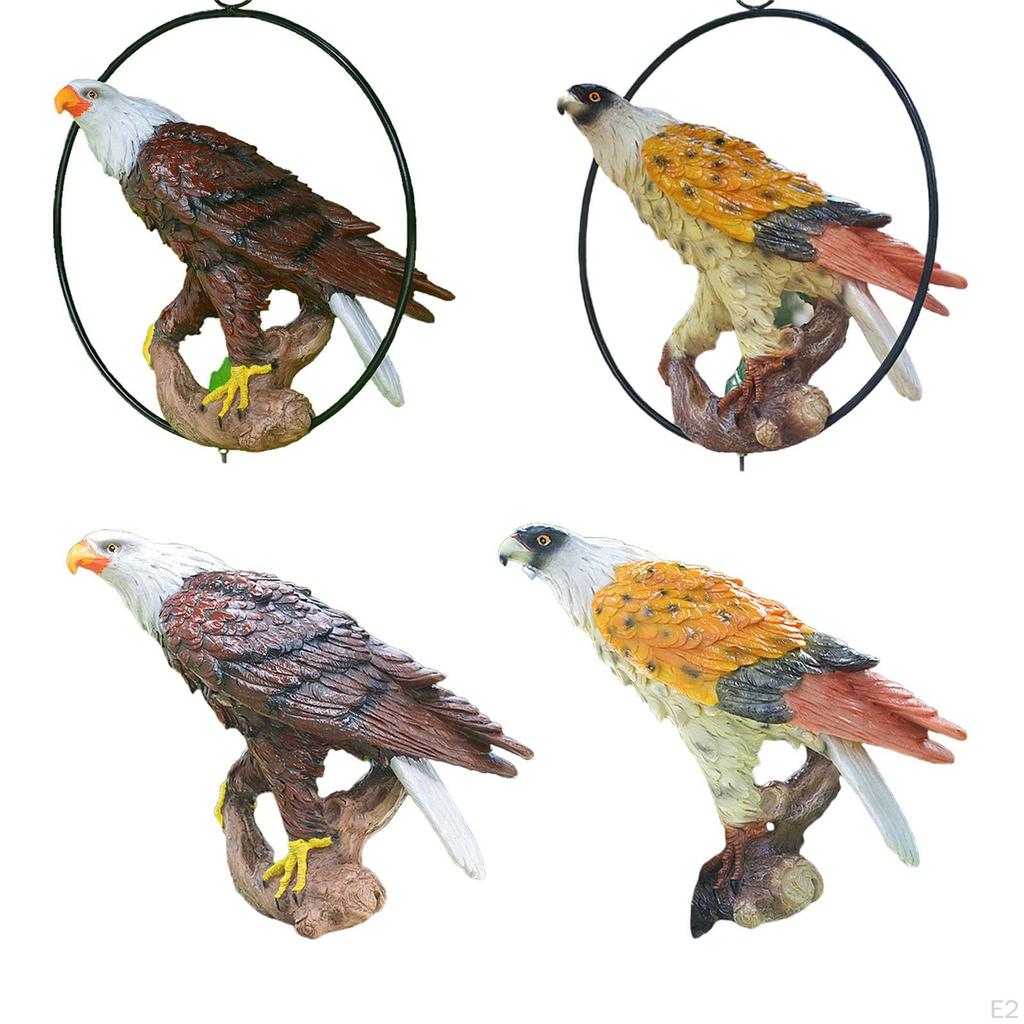 Resin Hanging Eagle Decorative Ornament And Yard