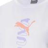 Puma Sports Lifestyle Series Logo Letter Print Fashion Breathable Short Sleeve T-Shirt Women T-Shirts White 588727-02