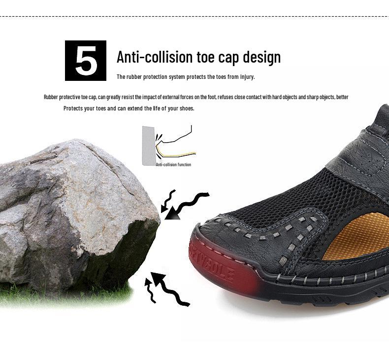 Large Men's Outdoor Breathable Water Crossing Trekking Shoes