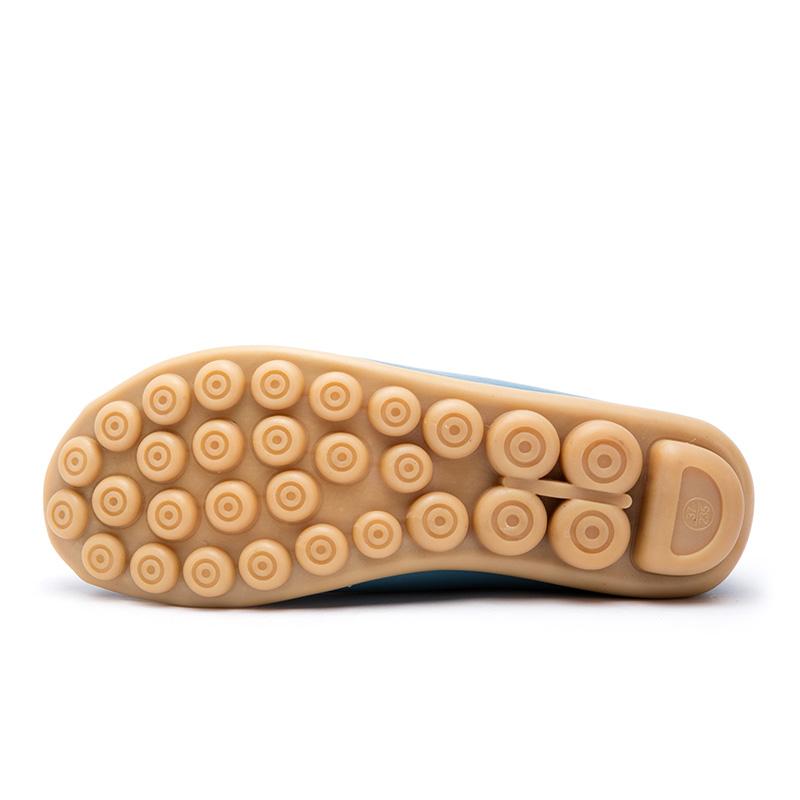 Women's Leather Driving Shoes Moccasins Comfort Flats Casual Slip on Plus Size Walking Shoes for Mother